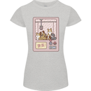 Kawaii Dog Machine Puppy Womens Petite Cut T-Shirt Sports Grey