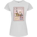 Kawaii Dog Machine Puppy Womens Petite Cut T-Shirt White