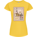 Kawaii Dog Machine Puppy Womens Petite Cut T-Shirt Yellow
