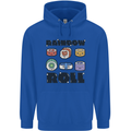 Kawaii Sushi Rainbow Roll Fish Childrens Kids Hoodie Royal Blue