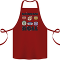 Kawaii Sushi Rainbow Roll Fish Cotton Apron 100% Organic Maroon