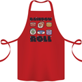 Kawaii Sushi Rainbow Roll Fish Cotton Apron 100% Organic Red