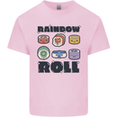 Kawaii Sushi Rainbow Roll Fish Kids T-Shirt Childrens Light Pink