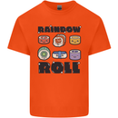 Kawaii Sushi Rainbow Roll Fish Kids T-Shirt Childrens Orange
