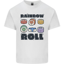 Kawaii Sushi Rainbow Roll Fish Kids T-Shirt Childrens White