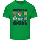 Kawaii Sushi Rainbow Roll Fish Mens Cotton T-Shirt Tee Top Irish Green