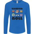 Kawaii Sushi Rainbow Roll Fish Mens Long Sleeve T-Shirt Royal Blue