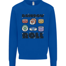 Kawaii Sushi Rainbow Roll Fish Mens Sweatshirt Jumper Royal Blue