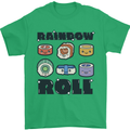 Kawaii Sushi Rainbow Roll Fish Mens T-Shirt 100% Cotton Irish Green