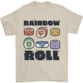 Kawaii Sushi Rainbow Roll Fish Mens T-Shirt 100% Cotton Sand