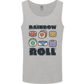 Kawaii Sushi Rainbow Roll Fish Mens Vest Tank Top Sports Grey
