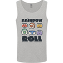 Kawaii Sushi Rainbow Roll Fish Mens Vest Tank Top Sports Grey