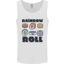 Kawaii Sushi Rainbow Roll Fish Mens Vest Tank Top White