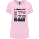 Kawaii Sushi Rainbow Roll Fish Womens Wider Cut T-Shirt Light Pink