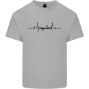 Kayak ECG Kayaking Heart Pulse Mens Cotton T-Shirt Tee Top Sports Grey
