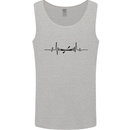 Kayak ECG Kayaking Heart Pulse Mens Vest Tank Top Sports Grey