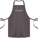 Kayak ECG Kayaking Pulse Heart Cotton Apron 100% Organic Dark Grey