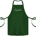 Kayak ECG Kayaking Pulse Heart Cotton Apron 100% Organic Forest Green