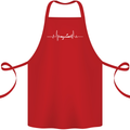 Kayak ECG Kayaking Pulse Heart Cotton Apron 100% Organic Red
