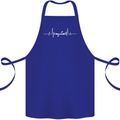 Kayak ECG Kayaking Pulse Heart Cotton Apron 100% Organic Royal Blue
