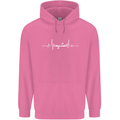Kayak ECG Kayaking Pulse Heart Mens 80% Cotton Hoodie Azelea