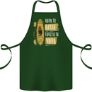 Kayak Funny Kayaking Cotton Apron 100% Organic Forest Green