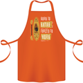 Kayak Funny Kayaking Cotton Apron 100% Organic Orange