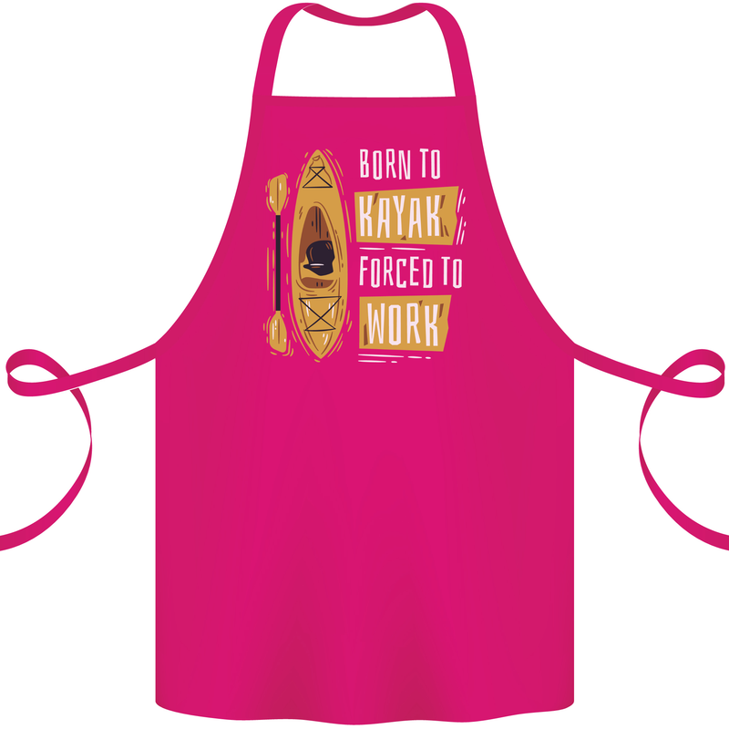 Kayak Funny Kayaking Cotton Apron 100% Organic Pink