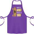 Kayak Funny Kayaking Cotton Apron 100% Organic Purple