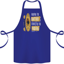 Kayak Funny Kayaking Cotton Apron 100% Organic Royal Blue