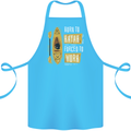 Kayak Funny Kayaking Cotton Apron 100% Organic Turquoise