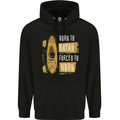 Kayak Funny Kayaking Mens 80% Cotton Hoodie Black