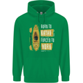 Kayak Funny Kayaking Mens 80% Cotton Hoodie Irish Green