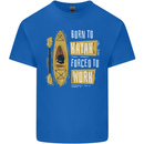 Kayak Funny Kayaking Mens Cotton T-Shirt Tee Top Royal Blue