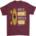 Kayak Funny Kayaking Mens T-Shirt 100% Cotton Maroon