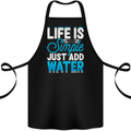 Kayak Sailing Skiing Fishing Surfing Scuba Diving Cotton Apron 100% Organic Black