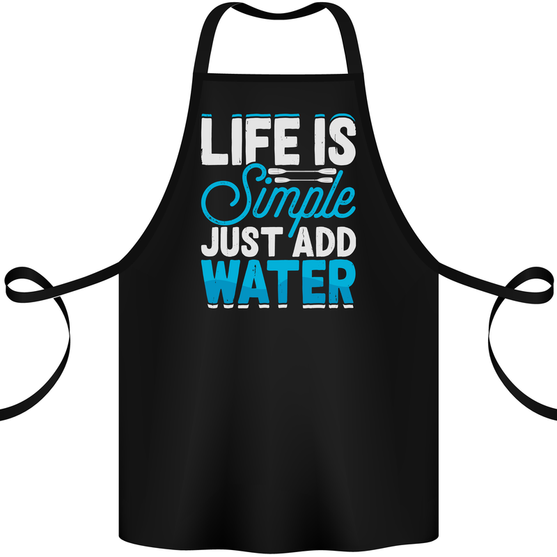 Kayak Sailing Skiing Fishing Surfing Scuba Diving Cotton Apron 100% Organic Black