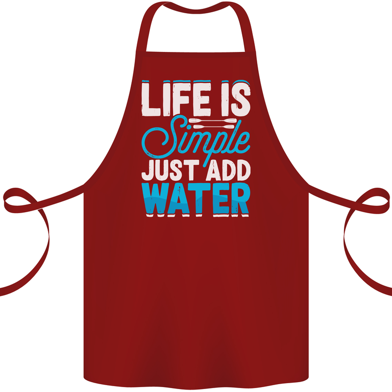 Kayak Sailing Skiing Fishing Surfing Scuba Diving Cotton Apron 100% Organic Maroon