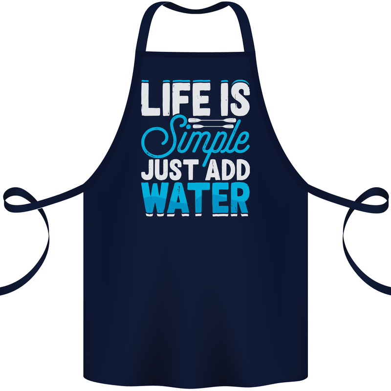 Kayak Sailing Skiing Fishing Surfing Scuba Diving Cotton Apron 100% Organic Navy Blue