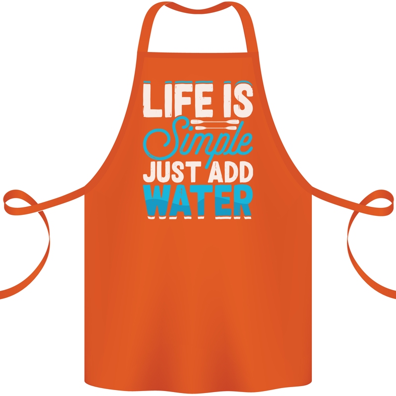 Kayak Sailing Skiing Fishing Surfing Scuba Diving Cotton Apron 100% Organic Orange