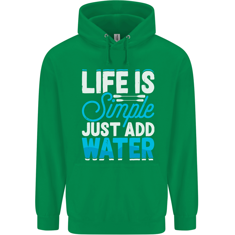 Kayak Sailing Skiing Fishing Surfing Scuba Diving Mens 80% Cotton Hoodie Irish Green