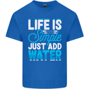 Kayak Sailing Skiing Fishing Surfing Scuba Diving Mens Cotton T-Shirt Tee Top Royal Blue