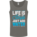 Kayak Sailing Skiing Fishing Surfing Scuba Diving Mens Vest Tank Top Charcoal