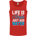 Kayak Sailing Skiing Fishing Surfing Scuba Diving Mens Vest Tank Top Red