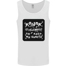 Kayak to Keep My Sanity Funny Kayaking Mens Vest Tank Top White