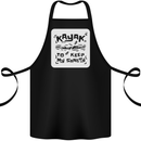 Kayak to Keep My Sanity Kayaking Funny Cotton Apron 100% Organic Black