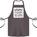 Kayak to Keep My Sanity Kayaking Funny Cotton Apron 100% Organic Dark Grey