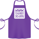 Kayak to Keep My Sanity Kayaking Funny Cotton Apron 100% Organic Purple