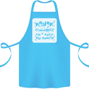 Kayak to Keep My Sanity Kayaking Funny Cotton Apron 100% Organic Turquoise