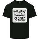 Kayak to Keep My Sanity Kayaking Funny Mens Cotton T-Shirt Tee Top Black